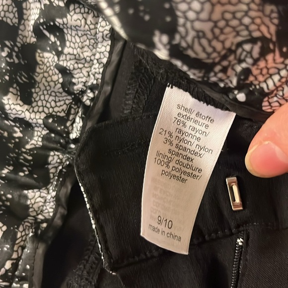 Maurice’s black skinny leg dress pant size 9/10 - Picture 6 of 9